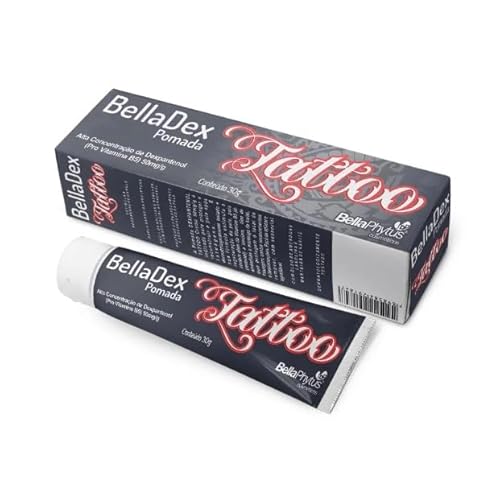 BellaDex Pomada Tattoo BellaPhytus, Solução Concentrada de Dexpantenol, 30g