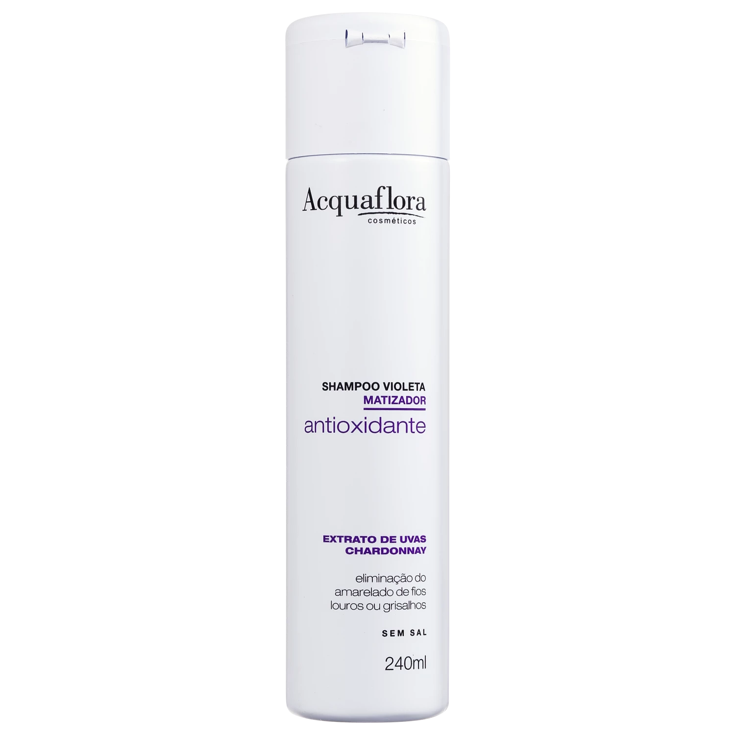 Shampoo Matizador Acquaflora Antioxidante Violeta 240ml