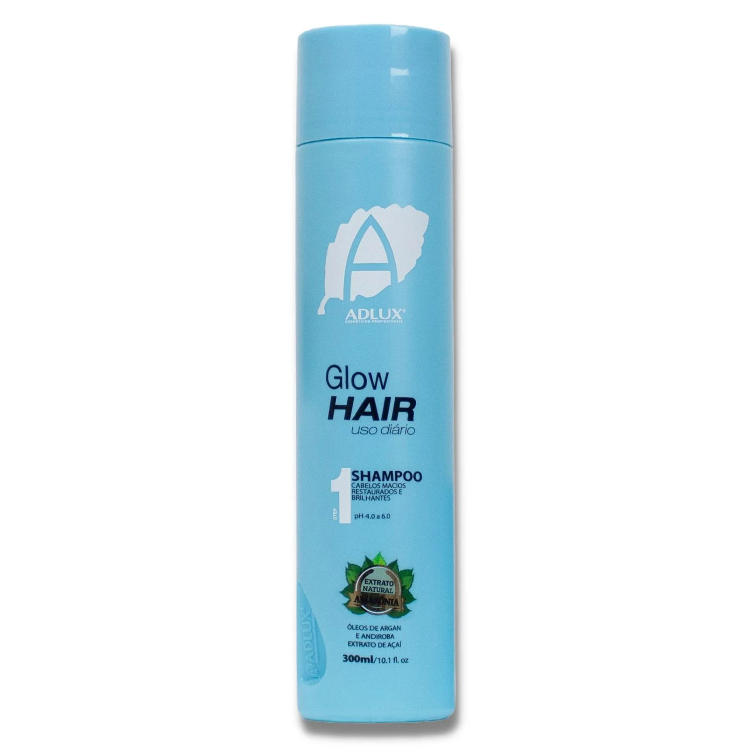 Shampoo Adlux Cosméticos Glow Hair 300ml