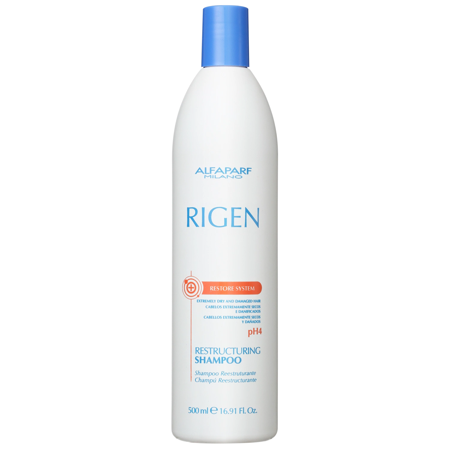 Shampoo Ultra Restructuring Alfaparf Milano Rigen Restore System 500ml
