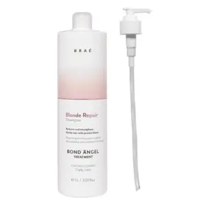 Shampoo Braé Bond Angel Blonde Repair Válvula Pump 1L