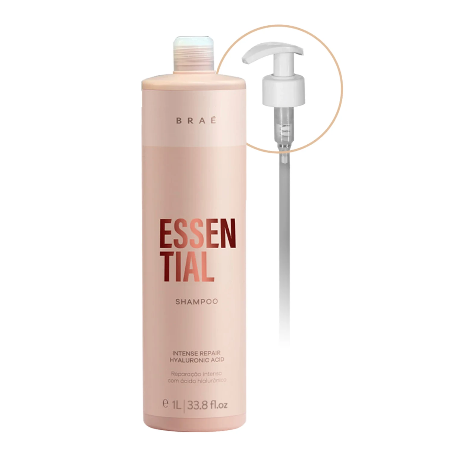Shampoo Braé Essential Válvula Pump 1L