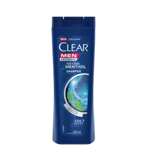 Shampoo Anticaspa Clear Ice Cool Menthol 200ml