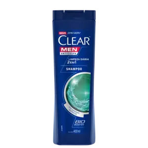 Shampoo Anticaspa 2 em 1 Clear Limpeza Diária 400ml
