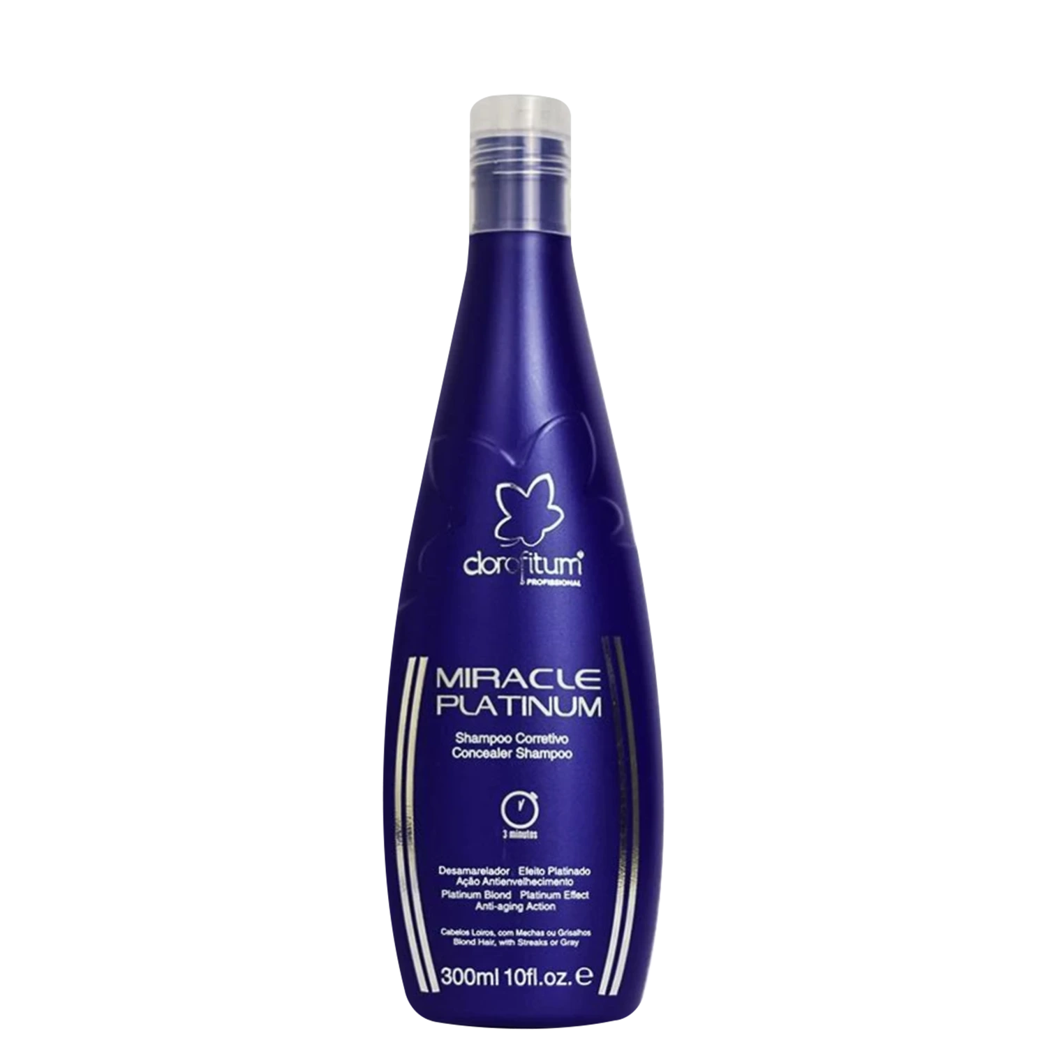 Shampoo Clorofitum Miracle Platinum 300ml
