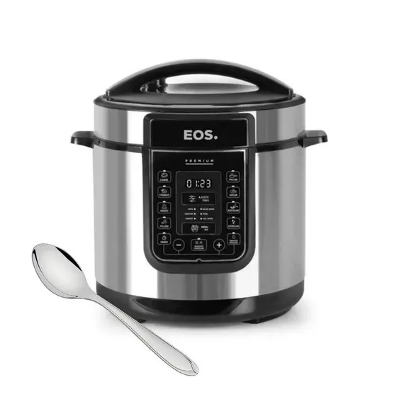 Panela de Pressão Elétrica EOS Multiuso Digital 6L Inox EPP60DI