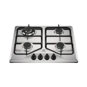 Cooktop 4 Bocas a Gás Electrolux Experience Multi Chama com Grade de Ferro Fundido Inox KE4XC