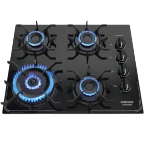 Cooktop 4 Bocas a Gás Itatiaia Itamaster Tripla Chama com Mesa de Vidro Preto Bivolt Cooktop 4 Bocas a Gás Itatiaia Itamaster Tripla Chama com Mesa de Vidro Preto Bivolt