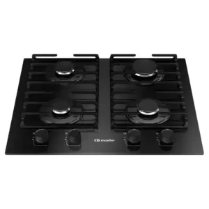 Cooktop 4 Bocas a Gás Mueller com Mesa de Vidro Bivolt MCG4BM Cooktop 4 Bocas a Gás Mueller com Mesa de Vidro Bivolt MCG4BM