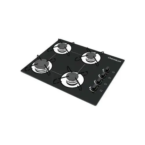 Cooktop 4 Bocas a Gás Chamalux Plus Automático Preto Bivolt 599