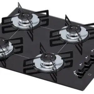 Cooktop 4 Bocas a Gás Natural Chamalux Ultra Chama Preto Bivolt Cooktop 4 Bocas a Gás Natural Chamalux Ultra Chama Preto Bivolt