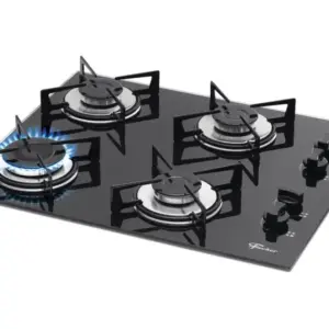 Cooktop 4 Bocas a Gás Fischer Preto 1519 Cooktop 4 Bocas a Gás Fischer Preto 1519