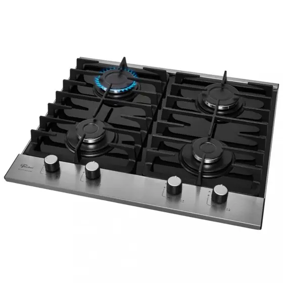 Cooktop 4 Bocas a Gás Fischer Platinium com Vidro Temperado