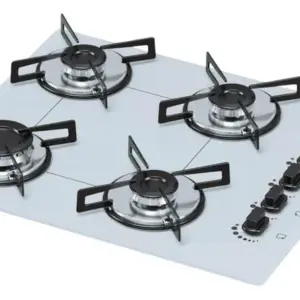 Cooktop 4 Bocas a Gás Chamalux Ultra Chama Branco Bivolt