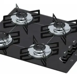 Cooktop 4 Bocas a Gás Chamalux Ultra Chama Preto Bivolt