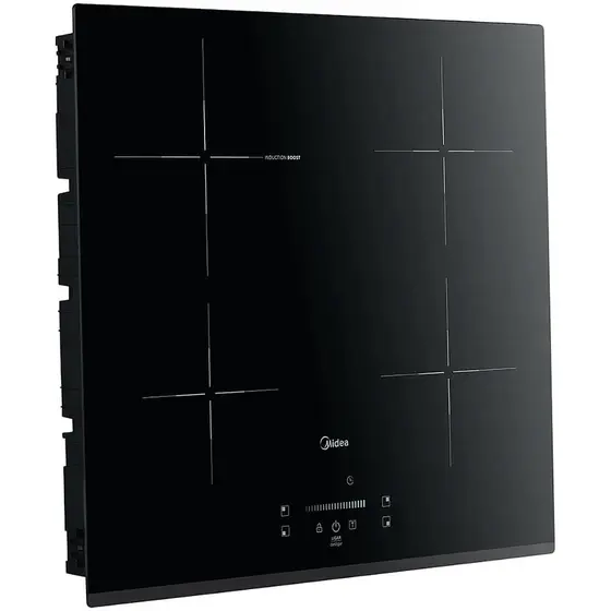 Cooktop 4 Bocas Indução Midea Vitrocerâmico com Painel Touch Preto 220V