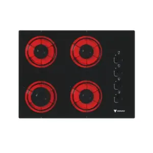 Cooktop 4 Bocas a Gás Venax Arena Preto e Vermelho Cooktop 4 Bocas a Gás Venax Arena Preto e Vermelho
