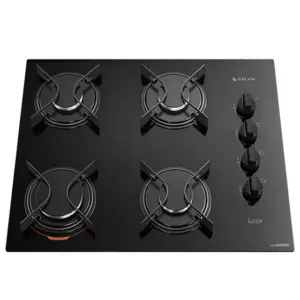 Cooktop 4 Bocas a Gás Atlas Utop Superautomático com Mesa de Vidro Temperado Cooktop 4 Bocas a Gás Atlas Utop Superautomático com Mesa de Vidro Temperado