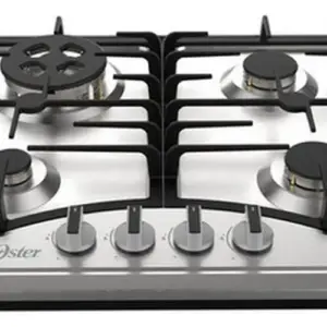 Cooktop 4 Bocas a Gás Oster Semiprofissional Inox Cooktop 4 Bocas a Gás Oster Semiprofissional Inox