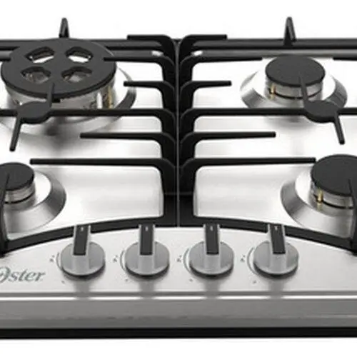 Cooktop 4 Bocas a Gás Oster Semiprofissional Inox