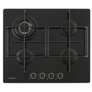 Cooktop 4 Bocas a Gás Crissair All Black 60cm Bivolt NCT 24 G6