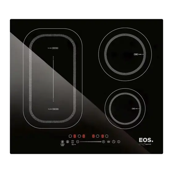 Cooktop 4 Bocas Indução EOS Freezone 7000W 220V ECI04EPF