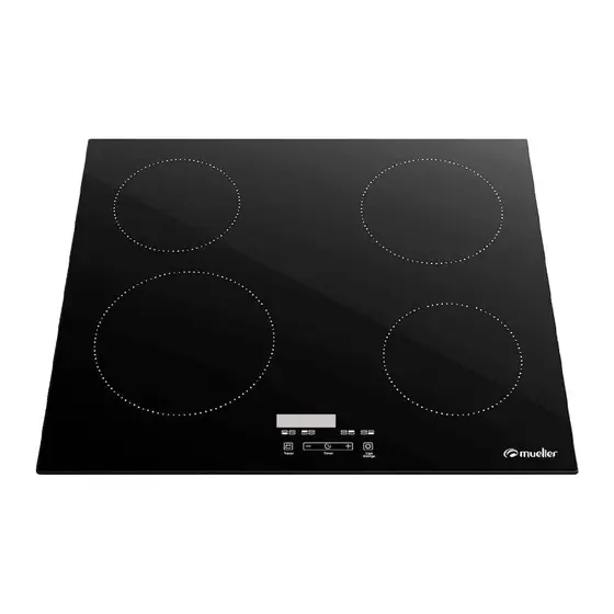 Cooktop 4 Bocas Indução Mueller Vitrocerâmico com Painel Touch 220V