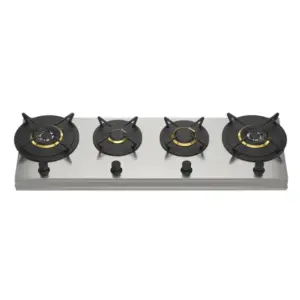 Cooktop 4 Bocas a Gás Elettromec Dominó para Revestimento 120cm 220V CKG-4Q-120-SR-2TLA