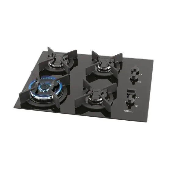 Cooktop 4 Bocas a Gás Fischer Infinity TC Preto Bivolt 26297-57076