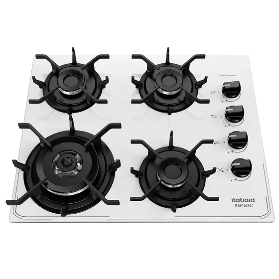 Cooktop 4 Bocas a Gás Itatiaia Itamaster Branco