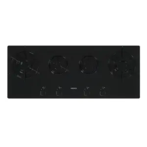 Cooktop 4 Bocas a Gás Venax Arena Linear Preto Cooktop 4 Bocas a Gás Venax Arena Linear Preto
