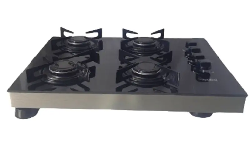 Cooktop 4 Bocas a Gás WIN de Sobrepor com Acendimento Manual Preto