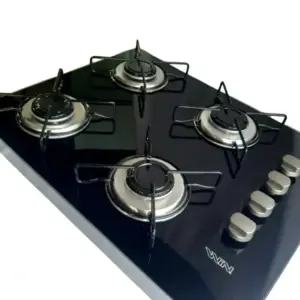 Cooktop 4 Bocas a Gás WIN Flat de Sobrepor com Acendimento Manual Preto Cooktop 4 Bocas a Gás WIN Flat de Sobrepor com Acendimento Manual Preto