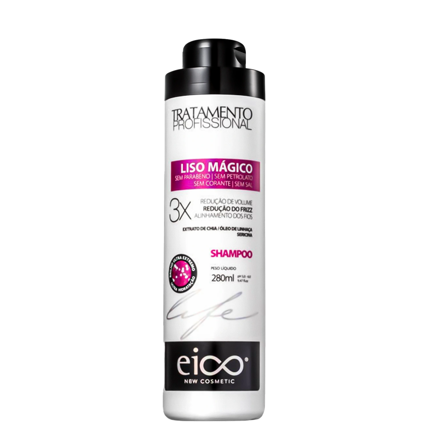 Shampoo Eico Life Liso Mágico 280ml