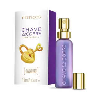 Perfume Feminino Deo Colônia Feitiços Chave do Cofre Afrodisíaco 15ml Perfume Feminino Deo Colônia Feitiços Chave do Cofre Afrodisíaco 15ml