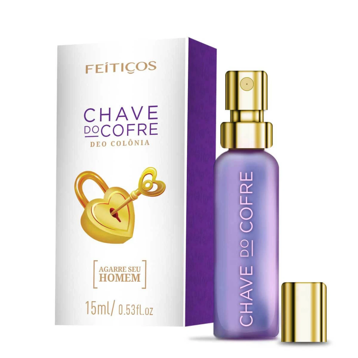 Perfume Feminino Deo Colônia Feitiços Chave do Cofre Afrodisíaco 15ml