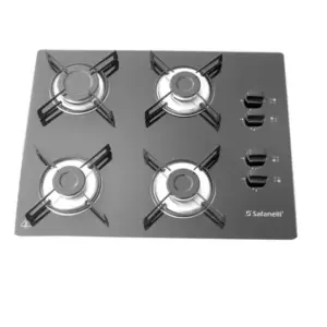 Cooktop 4 Bocas a Gás Safanelli Semplice Cooktop 4 Bocas a Gás Safanelli Semplice