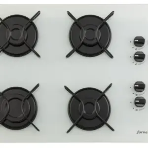 Cooktop 4 Bocas a Gás D&D Fornello com Acendimento Automático Branco