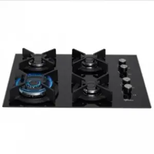 Cooktop 4 Bocas a Gás Fischer Infinity Tripla Chama com Trempe de Ferro Fundido e Mesa de Vidro Preto Bivolt 26297 57076 Cooktop 4 Bocas a Gás Fischer Infinity Tripla Chama com Trempe de Ferro Fundido e Mesa de Vidro Preto Bivolt 26297 57076