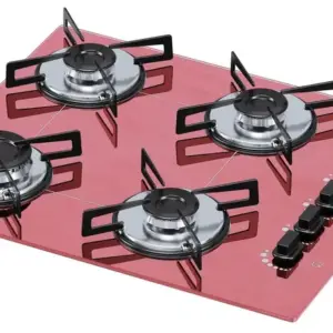 Cooktop 4 Bocas a Gás Chamalux Ultra Chama Rosa Bivolt