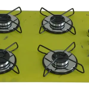 Cooktop 4 Bocas a Gás Chamalar Classic Ultra Chama Marmorizado Amarelo Cooktop 4 Bocas a Gás Chamalar Classic Ultra Chama Marmorizado Amarelo