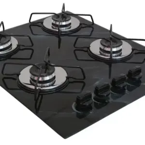 Cooktop 4 Bocas a Gás Chamalar Classic Ultra Chama Marmorizado Preto Cooktop 4 Bocas a Gás Chamalar Classic Ultra Chama Marmorizado Preto