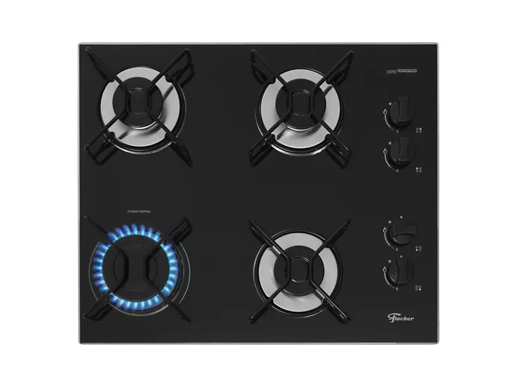 Cooktop 4 Bocas a Gás Fischer Fit Line 36350-102675