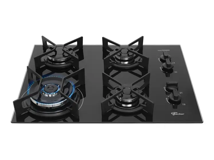 Cooktop 4 Bocas a Gás Fischer Fit Line Tripla Chama 36330-102673