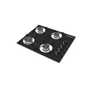 Cooktop 4 Bocas a Gás Chamalux Ultra Chama Preto Bivolt