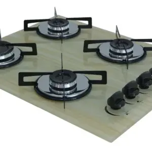 Cooktop 4 Bocas a Gás Chamalar Premium Ultra Chama Amadeirado Claro Cooktop 4 Bocas a Gás Chamalar Premium Ultra Chama Amadeirado Claro