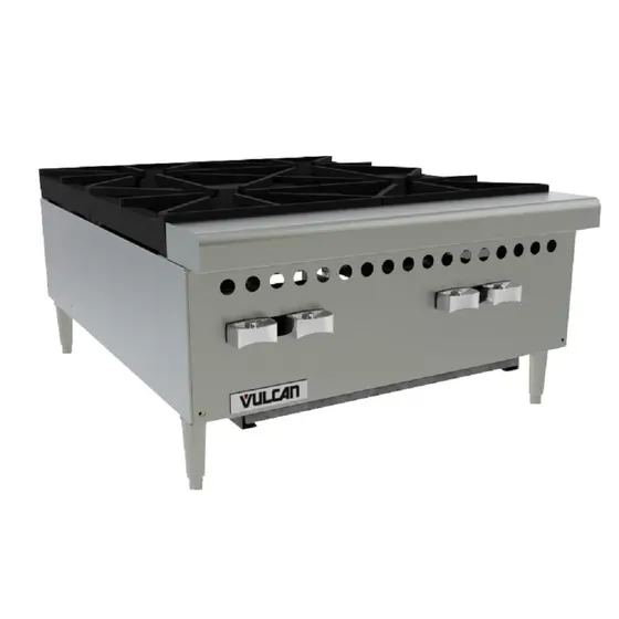 Cooktop 4 Bocas a Gás Hobart/Vulcan Hotplate de Bancada VCRH-24