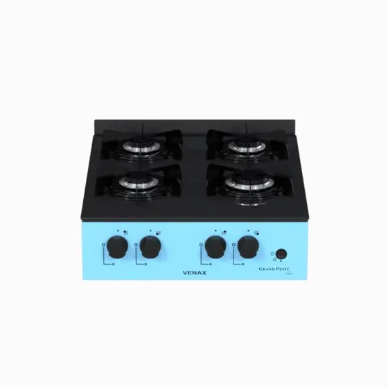 Cooktop 4 Bocas a Gás Venax Grand Petit Line Azul