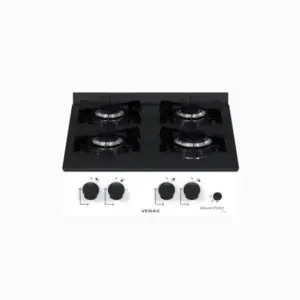 Cooktop 4 Bocas a Gás Venax Grand Petit Line Branco Cooktop 4 Bocas a Gás Venax Grand Petit Line Branco