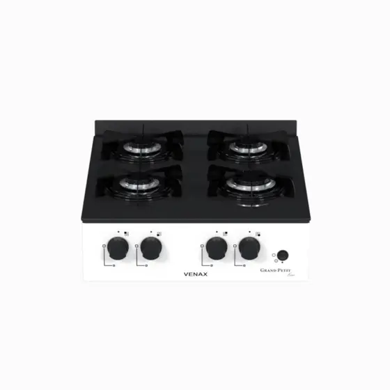Cooktop 4 Bocas a Gás Venax Grand Petit Line Branco